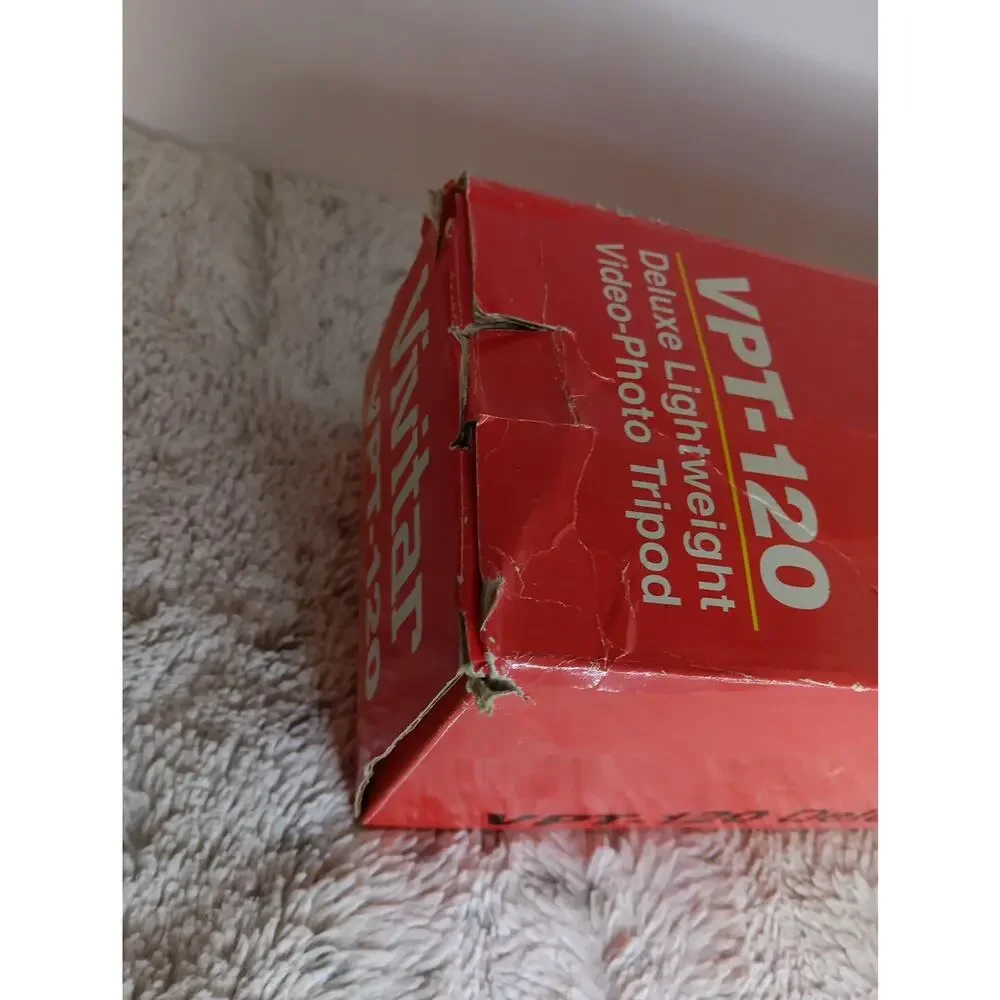 Vivitar VPT-120 Tripod Deluxe lightweight video-photo open box